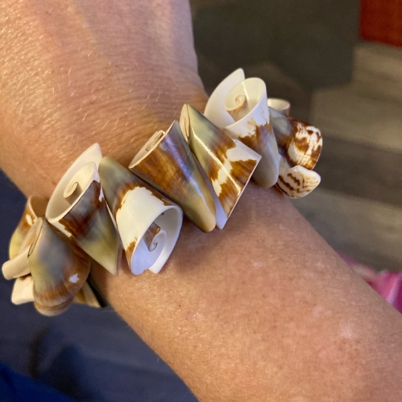 Beautiful seashell stretch bracelet - Picture 1 of 1